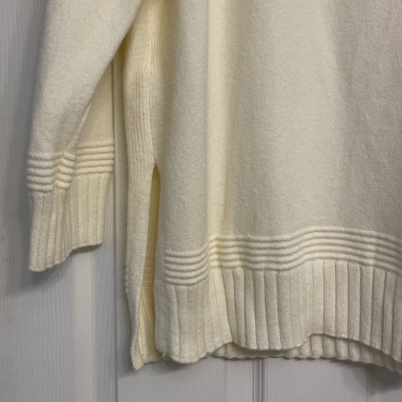 Anthropologie Cream Mockneck Tunic Sweater - Picture 7 of 10